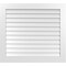 Ekena Millwork Vertical Surface Mount PVC Gable Vent: Non-Functional, w/3-1/2"W x 1"H, Standard Frame, 40"W x 36"H GVPVE40X3601SN - alternate 1